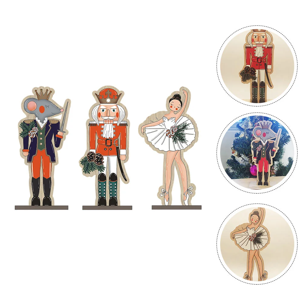 

Christmas Decorations Xmas Party Gift Choice Desktop Wooden Adornments Household New year 2024