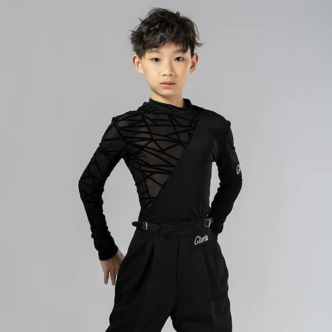 Детские костюмы для латинских танцев Dancing Noe черный  XH1831