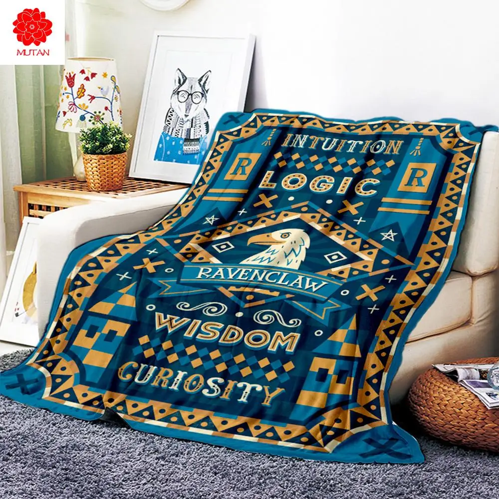 

Gryffindor Plush Blanket Toss on Sofa Home Decor Soft Heat Washable Blanket