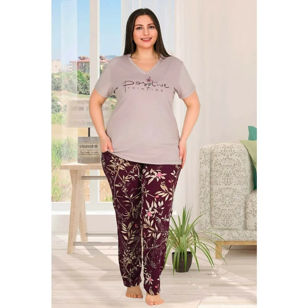 

Женский пижамный комплект Dorlie большого размера с цветочным принтом