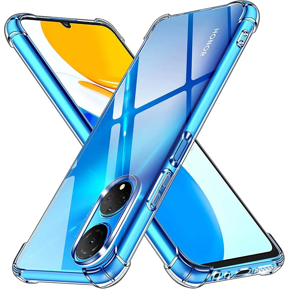 

Прозрачный чехол для Huawei Honor X7 X8 4G X9 4G 8X 10i, толстый противоударный мягкий силиконовый прозрачный чехол для телефона Huawei Honor 20 30i