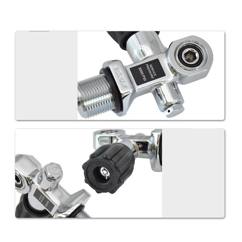 Кислородная бутылочка для подводного плавания головка клапана цилиндр высокая