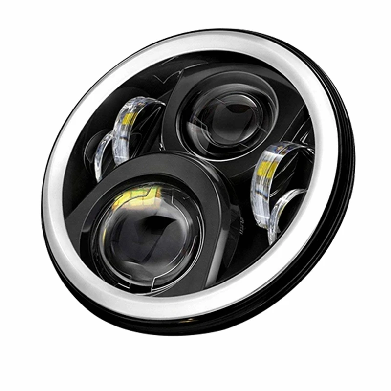 Светодиодная лампа для фар 7-дюймовая круглая мотоциклетная светодиодная фара