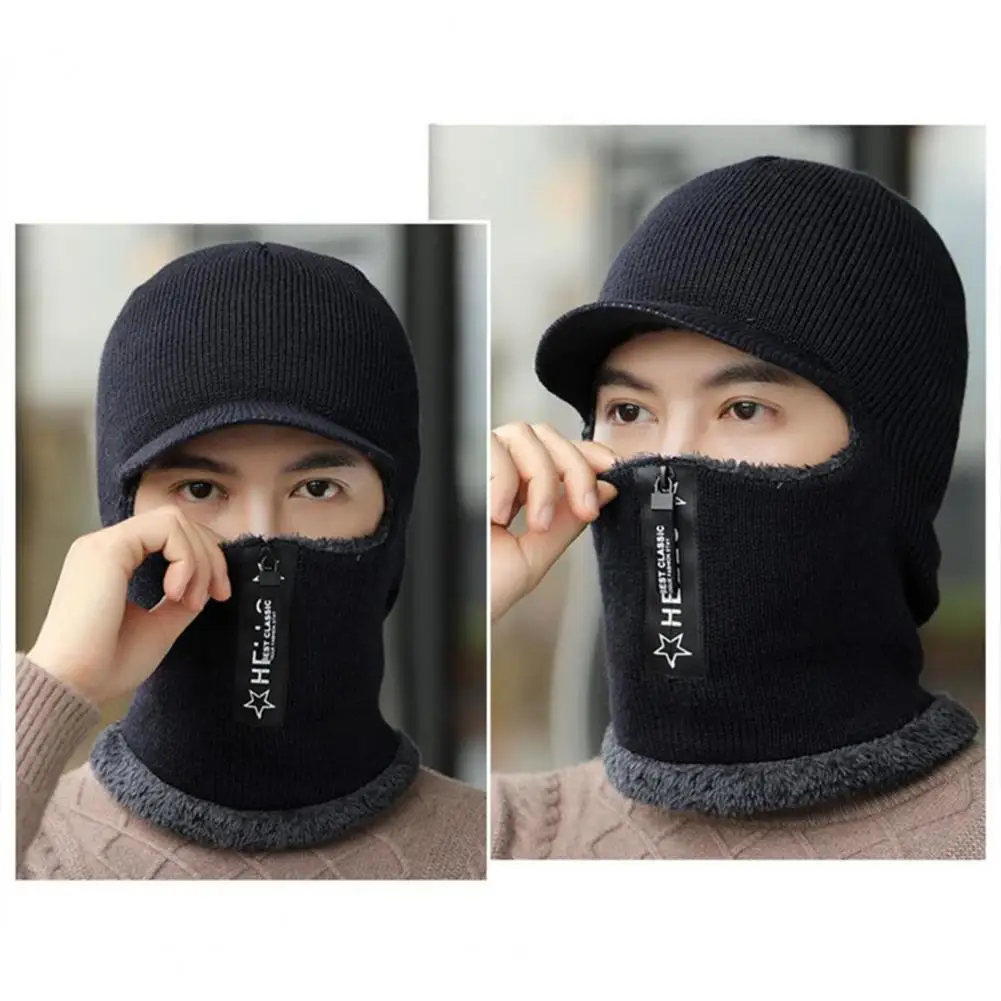 

Double Thickened Durable Everyday Wear Thermal Hat Acrylic Riding Cap Solid Color for Sport