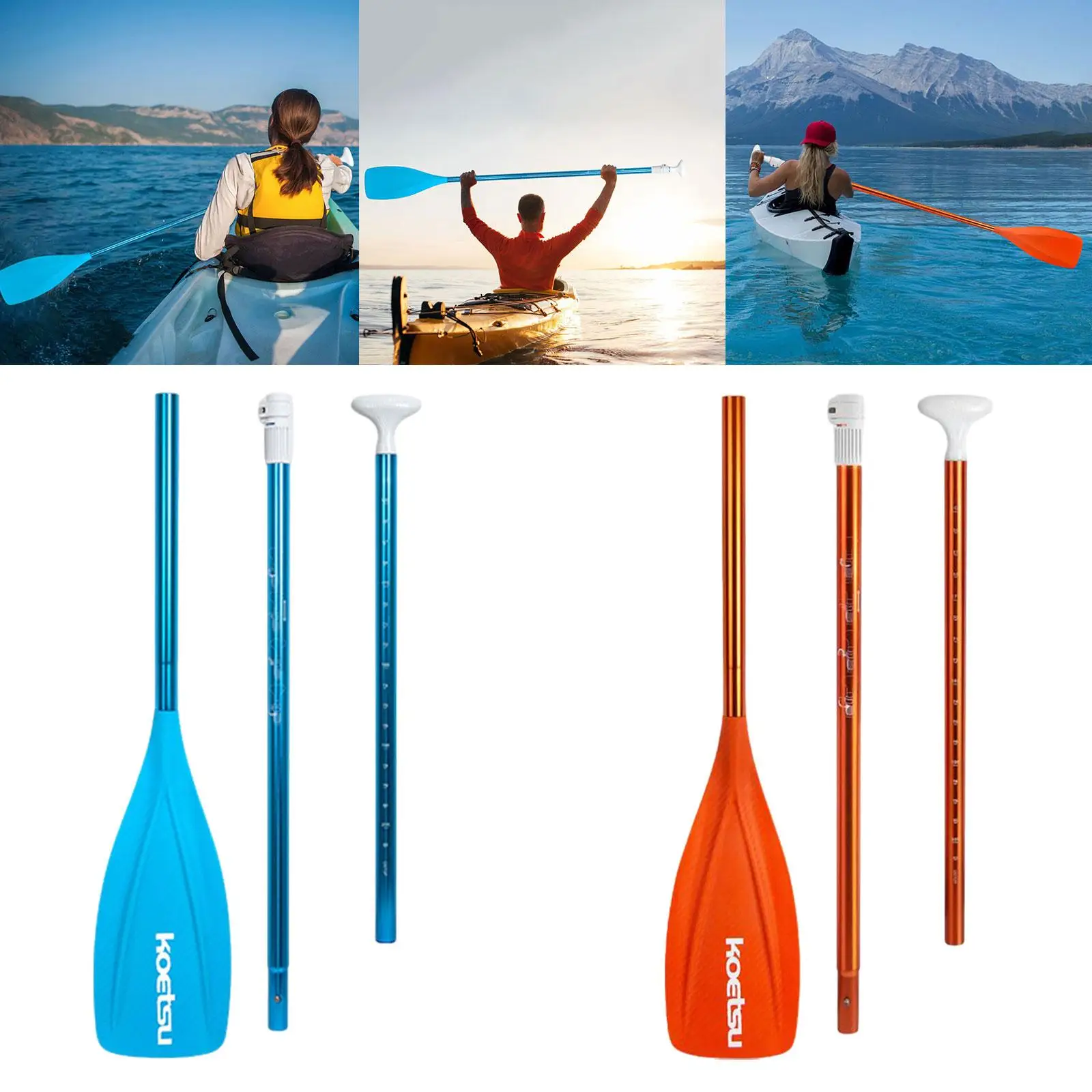 Весло для Каяка регулируемое легкое весло из сплава лодки серфинга гребли каноэ