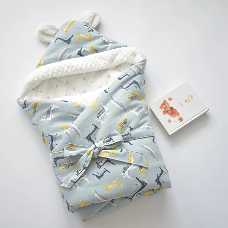 Baby Wrapp Winter Envelopes Cotton Soft Warm Hooded Blankets Newborn Stuff Swaddler Sleeping Bags Otulacz Swaddleme | Мать и ребенок