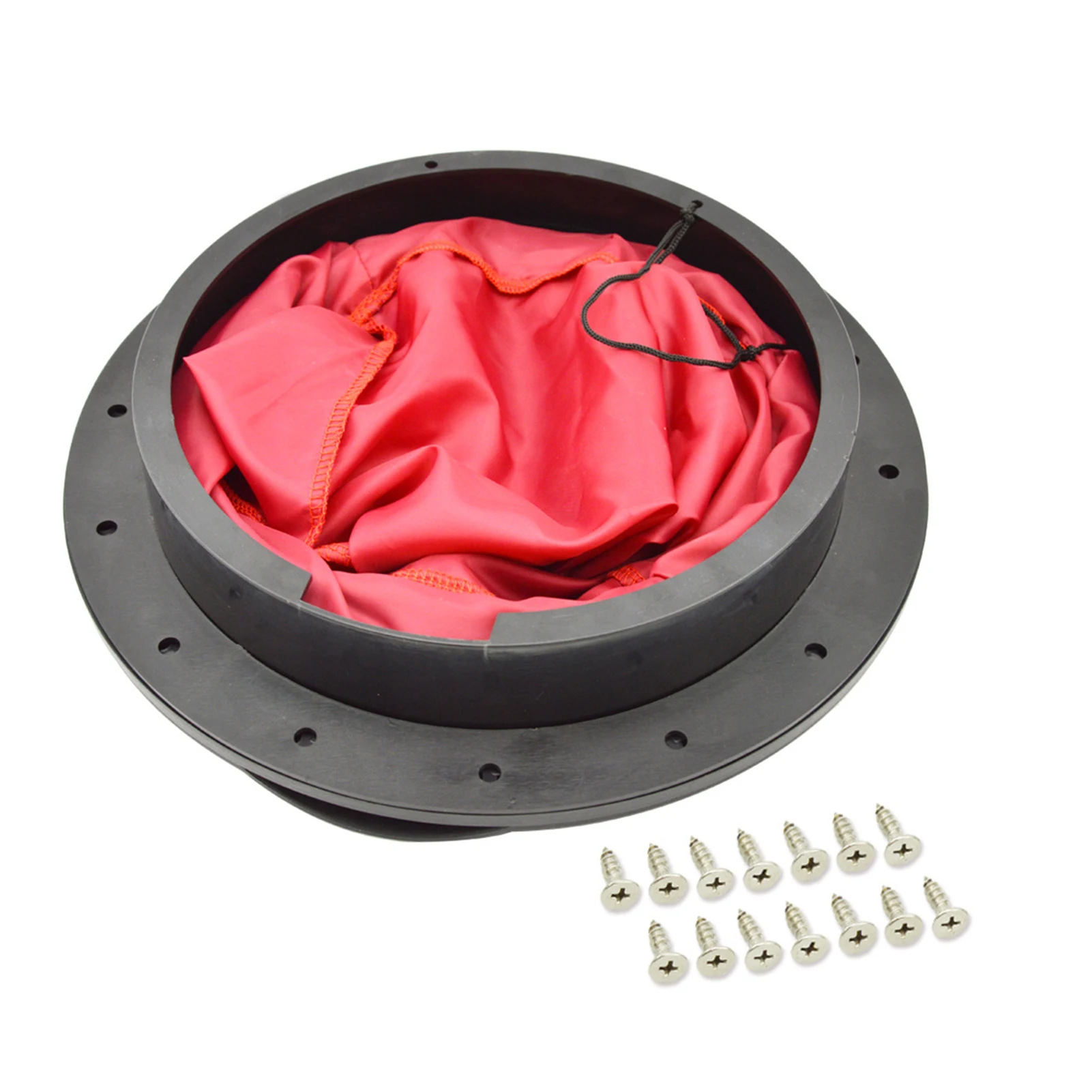 

9 Inch Deck Plate Hole Deck Plate Kit Hatch Cover Deck Plate Kit Black With Storage Bag For Marine Boat Kayak Canoe Accessories