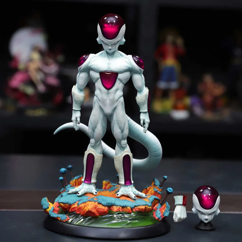 

Anime Dragon Ball Figure White Hole Frieza Action Figures Fourth Form Namek Frieza Figurine 30cm PVC Statue Model Doll Toys Gift
