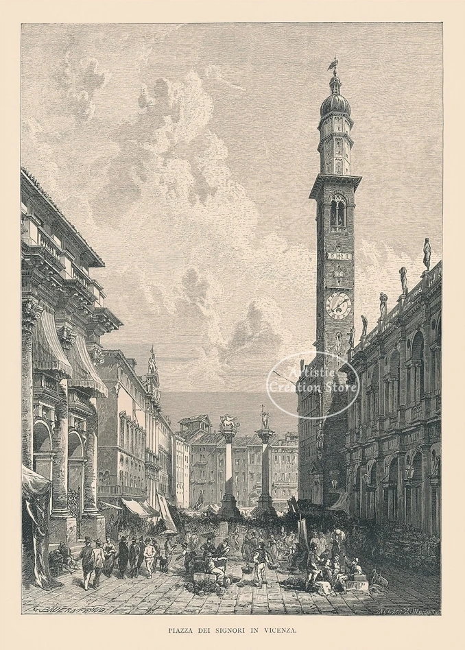 

Печать на холсте "Италия 1877"