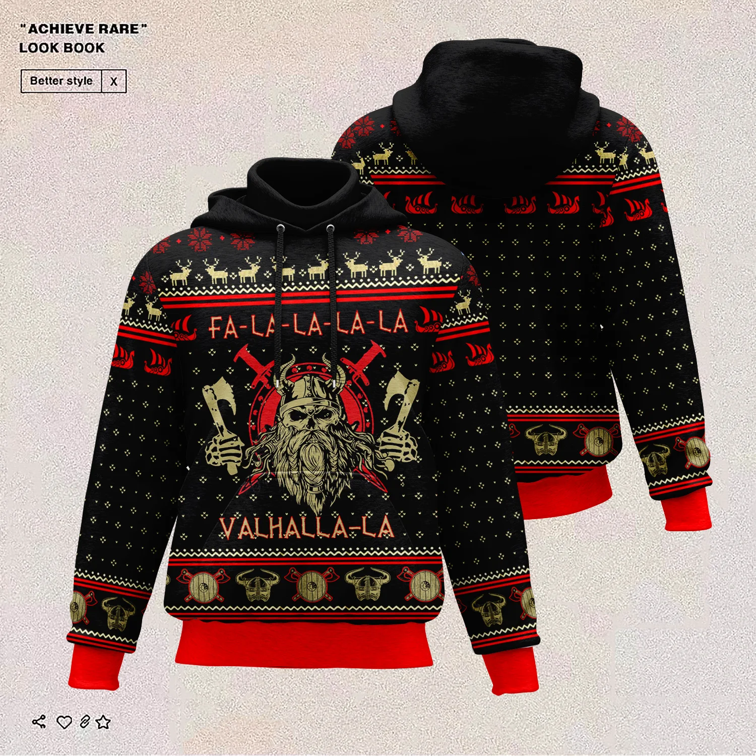 

Viking Tattoo 3D Printed Hoodies zipper hoodie women For men Halloween Pullover Christmas Sweatshirts Cosplay Costume 43