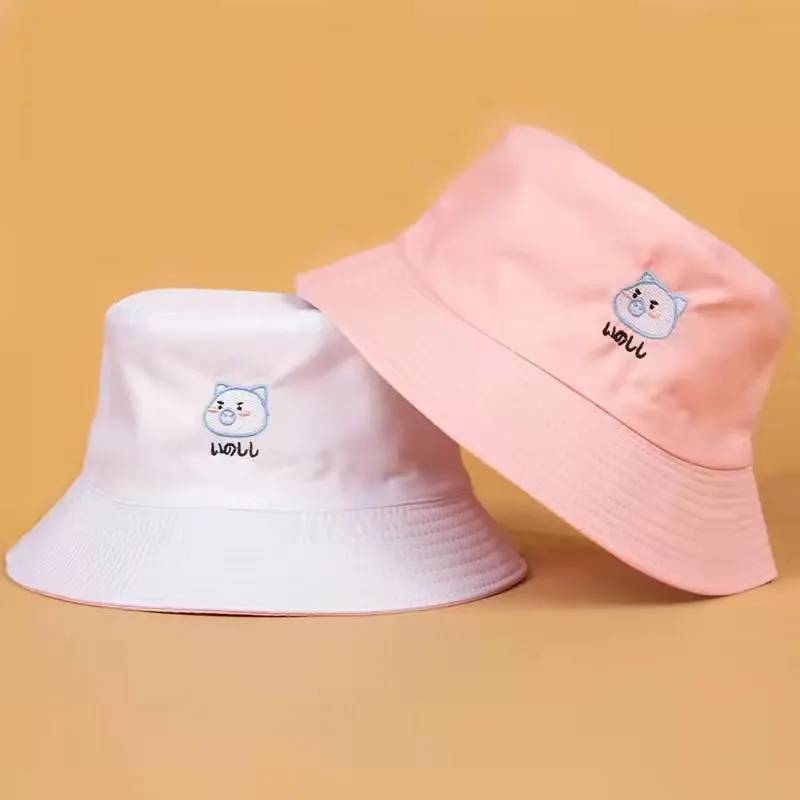 

Панама с вышивкой Двусторонняя унисекс, для мужчин и женщин, 2022