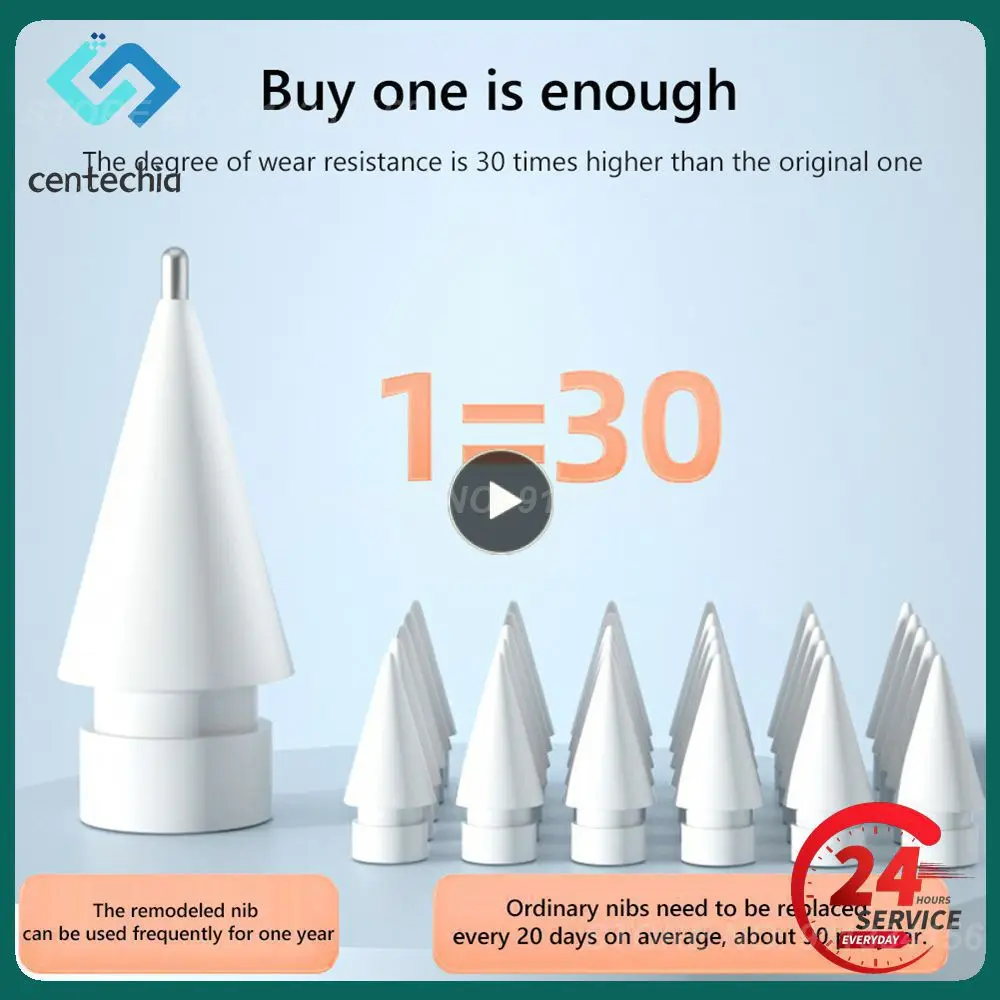 

1~10PCS 펜촉 Pencil Tips For Apple Pencil 1st/2nd Spare Nib Replacement Tip For Apple Pencil 1st/2nd Generation Nib Stylus Pen