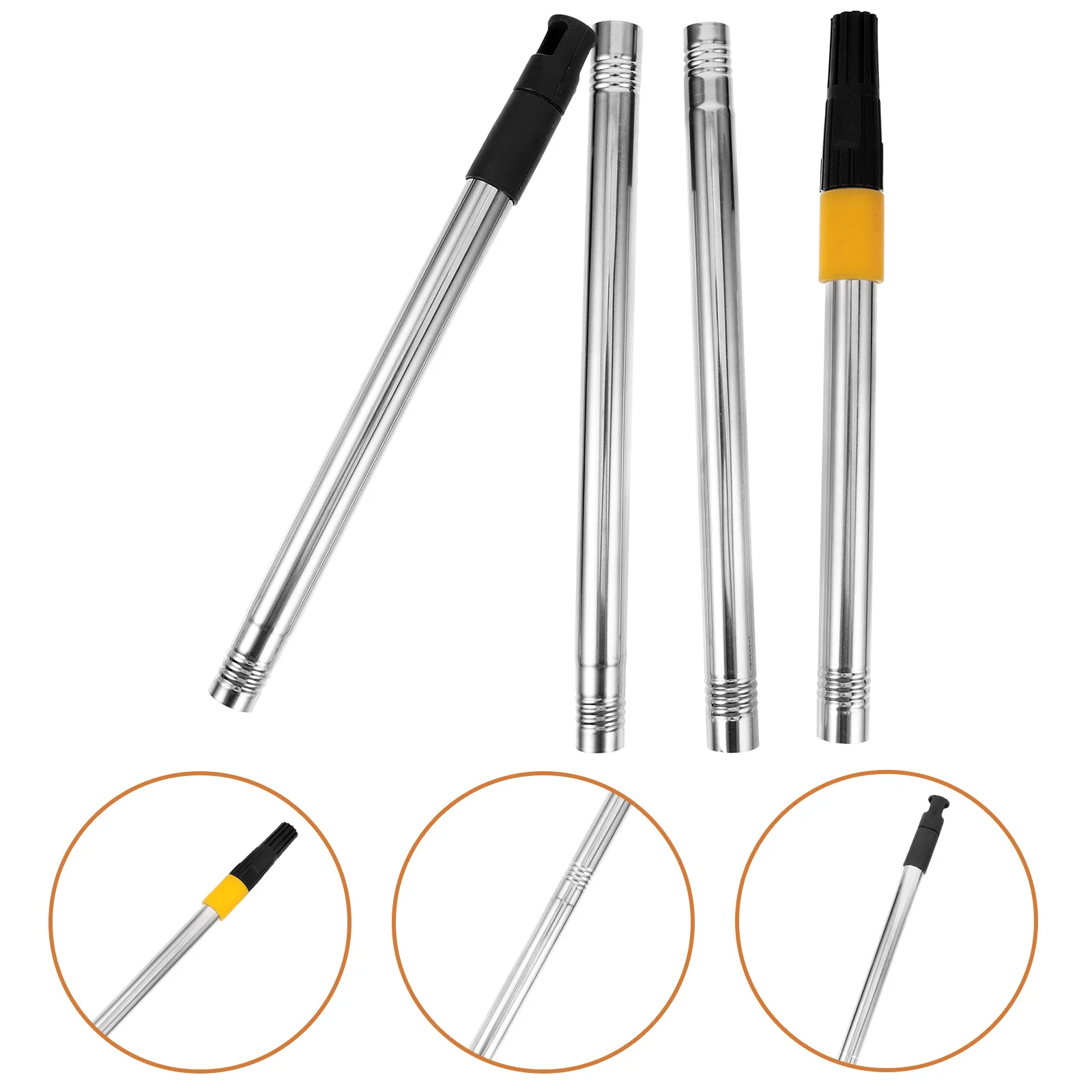 

Metal Roller Poles Brush Tools Extension Rod Stainless Steel Painting Plastic Cleaning