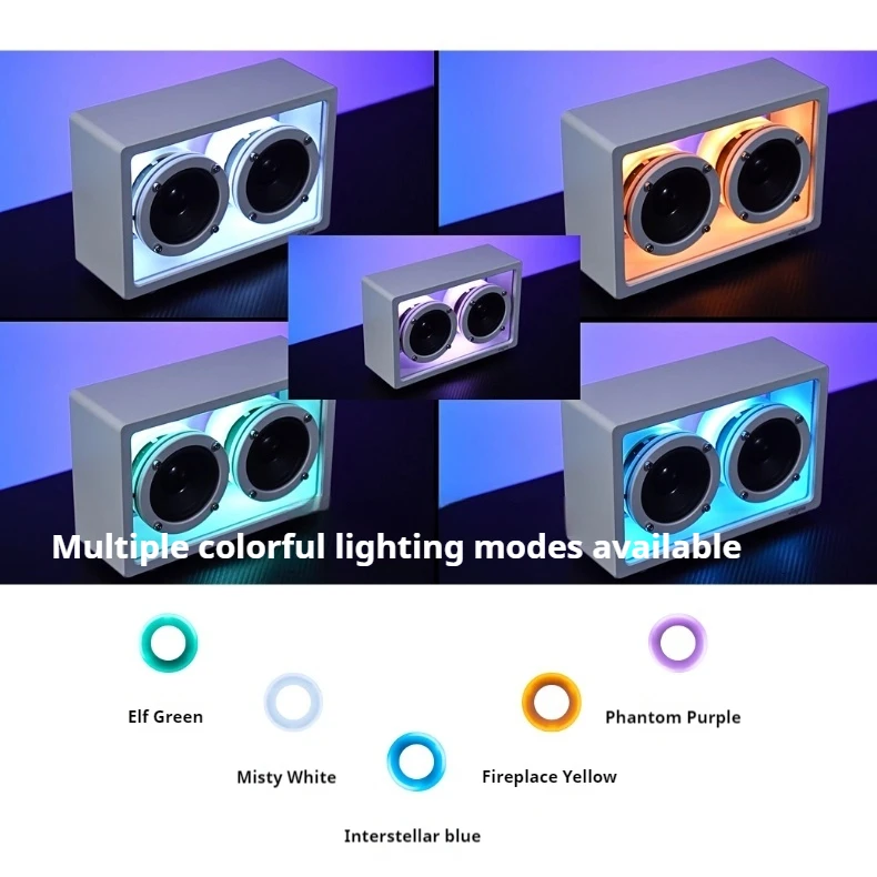 Фото Jayine Glow, новый Bluetooth-динамик третьего поколения, окружающий свет, портативное аудиоукрашение, ретро-подарок, настольное аудио №3
