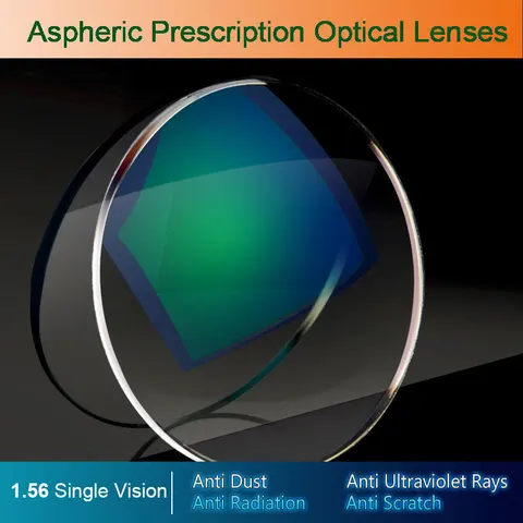 Линзы для очков с покрытием, для близорукости, дальнозоркости, пресбиопии, 1,56, CR-39, с индексом Асферические стекла