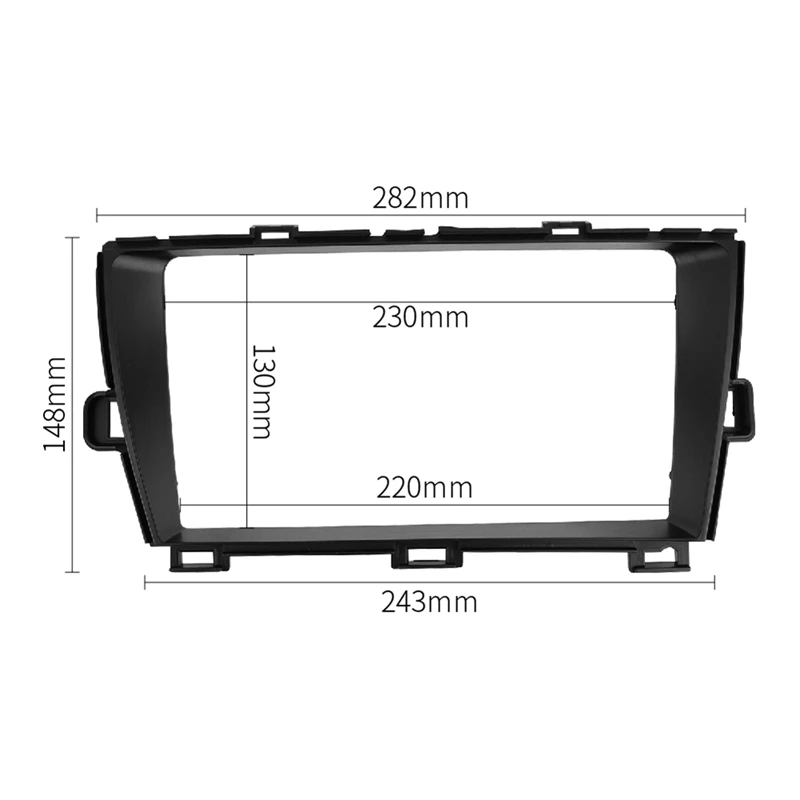 9-дюймовая Автомобильная панель управления аудио рамка радио стерео для Toyota Prius