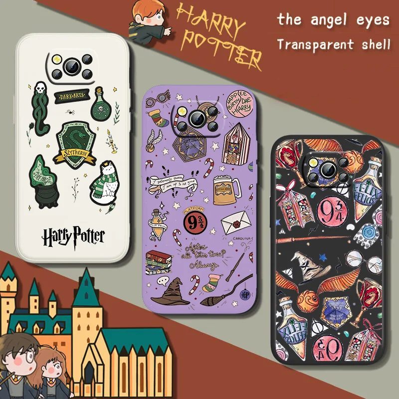 

Ring Potters Wand Harries Phone Case For XiaoMi POCO X2 X3 X4 GT NFC Pro M3 M4 Pro F3 F4 GT C3 C31 C40 Liquid Rope Funda Cover