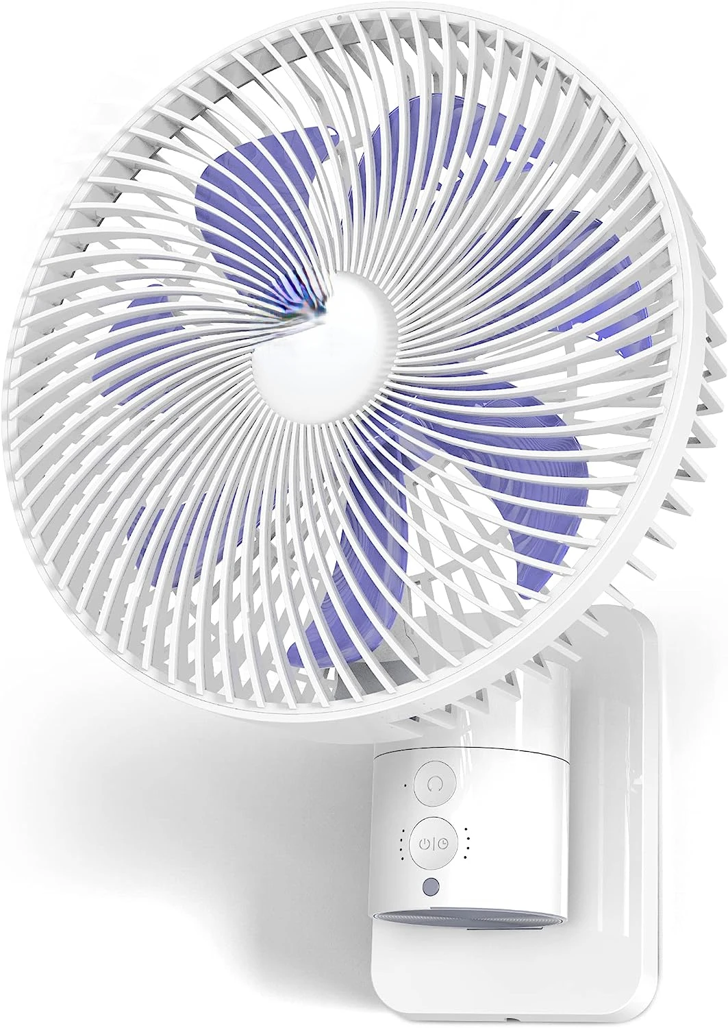 

8\u201D Small Mount Fan with Remote Control, 90°Oscillating, 4 Speeds, Timer, Included 120° Adjustable Tilt, High Velocity, 7