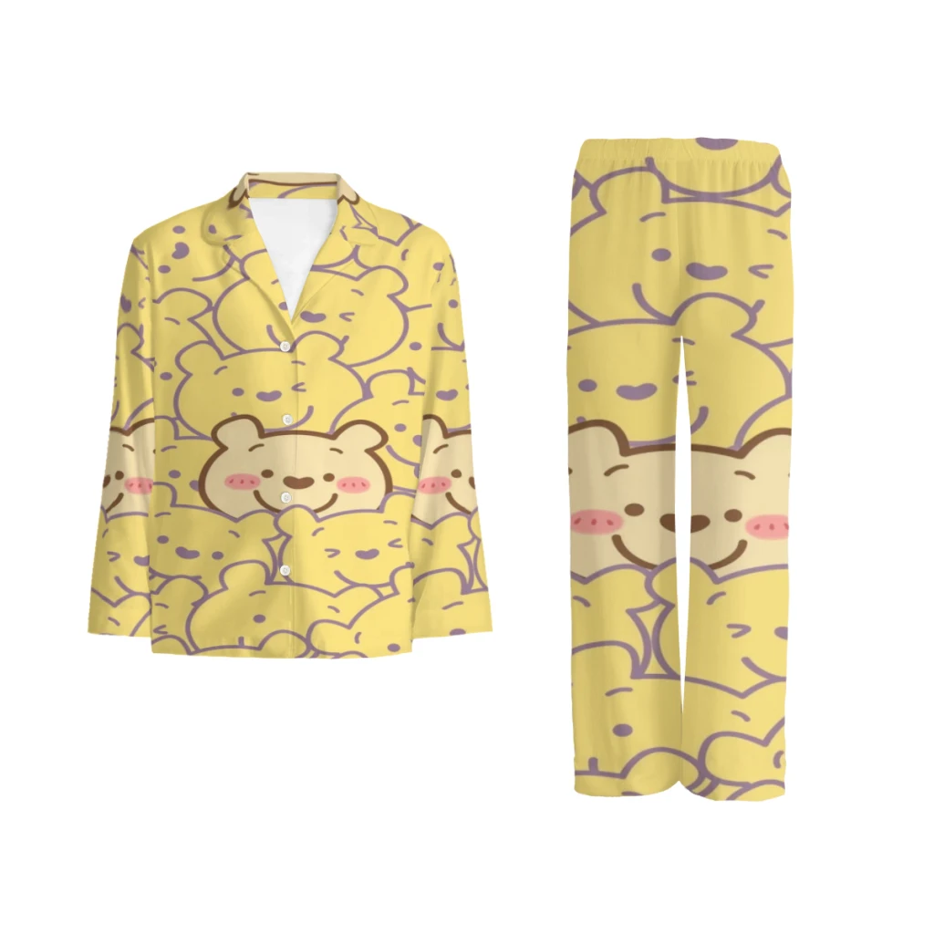 Белая пижама Disney Winnie The Pooh выбранные узоры Minso милый стиль