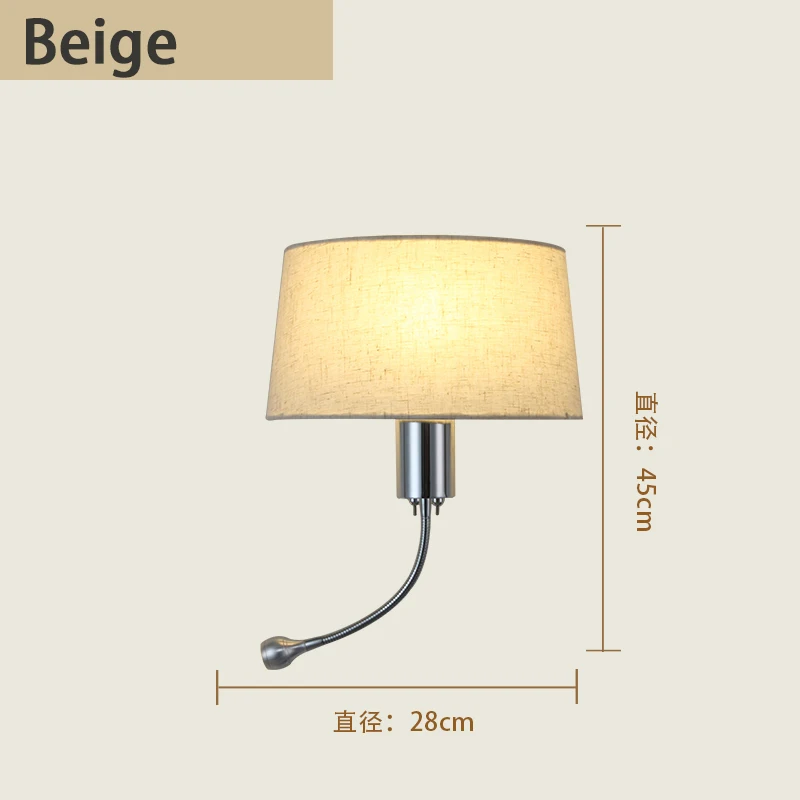 

Светодиодный прикроватный светильник в скандинавском стиле, художественная лампа для чтения, Настенный современный американский Ретро светильник для спальни, креативный комнатный светильник с ночным освещением, OEM