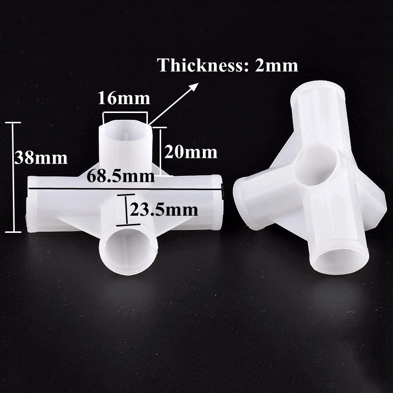 

Пластиковые фитинги для труб 16 мм, белый