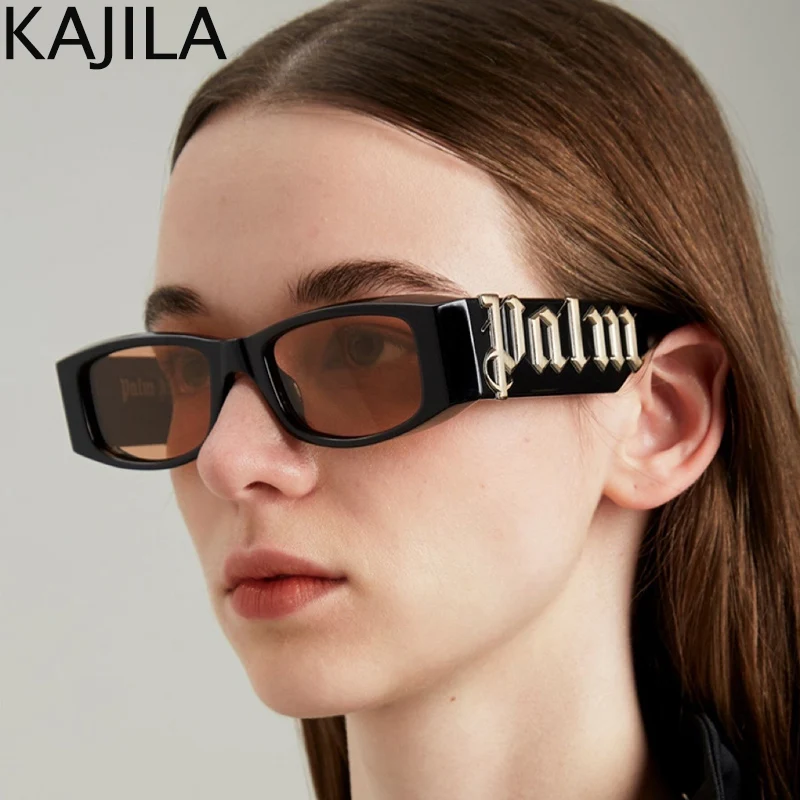 

Vintage Small Frame Rectangle Sunglasses Women 2022 Luxury Brand Designer Trend Punk Hip Hop Square Sun Glasses for Men UV400