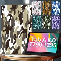 camouflage series tablet cover case for samsung galaxy tab a 2019 t290 t295 new shockproof leather stand flip protective shell