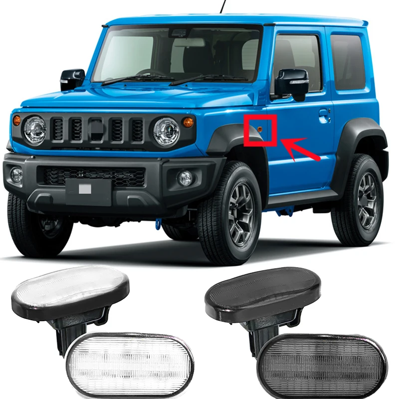 Автомобильный светодиодный динамический боковой маркер 2 шт. для Suzuki JIMNY JB64 JB74 2019