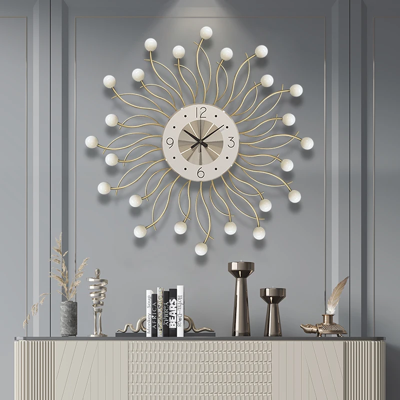 

Silent Decorative Wall Clock Digital Timepiece Luxury Bathroom Wall Clock Deco House Mechanic Nordic Duvar Saati Home Design