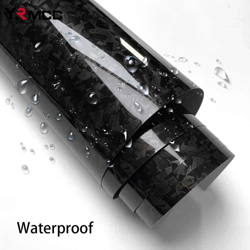 Автомобильная глянцевая виниловая пленка из кованого углеродного волокна