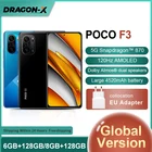 Глобальная версия POCO F3 5G 6 ГБ 128 ГБ8 ГБ 256 ГБ NFC Смартфон Snapdragon 870 Octa Core 6,67 