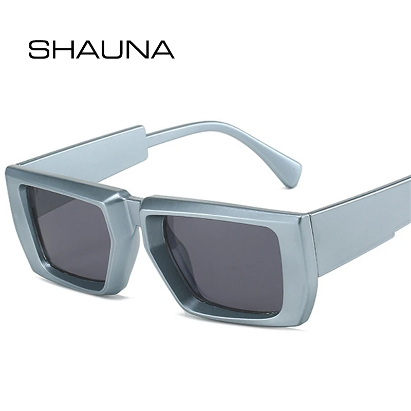 

SHAUNA Vintage Square Women Luxury Punk Sunglasses Fashion Brand Designer Y2K Jelly Color Men Goggle Shades UV400 Sun Glasses