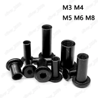 m3 m4 m5 m6 m8 black steel rivet nut hex socket furniture connector cap nuts barrel
