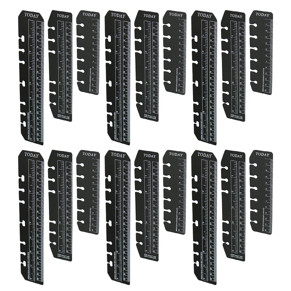 

Линейка-закладка с линейкой в виде листьев, аксессуар для планировщика страниц, пластиковые переносные бирки для домашнего пользования