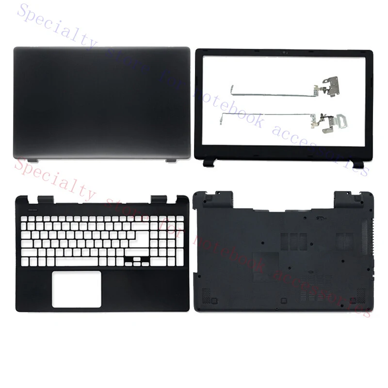 Фото Оригинальные комплектующие AAA+ для ACER E5-571 571G 551 551G 521 511: задняя крышка LCD-экрана, передняя рамка, подставка для рук, петли. №1