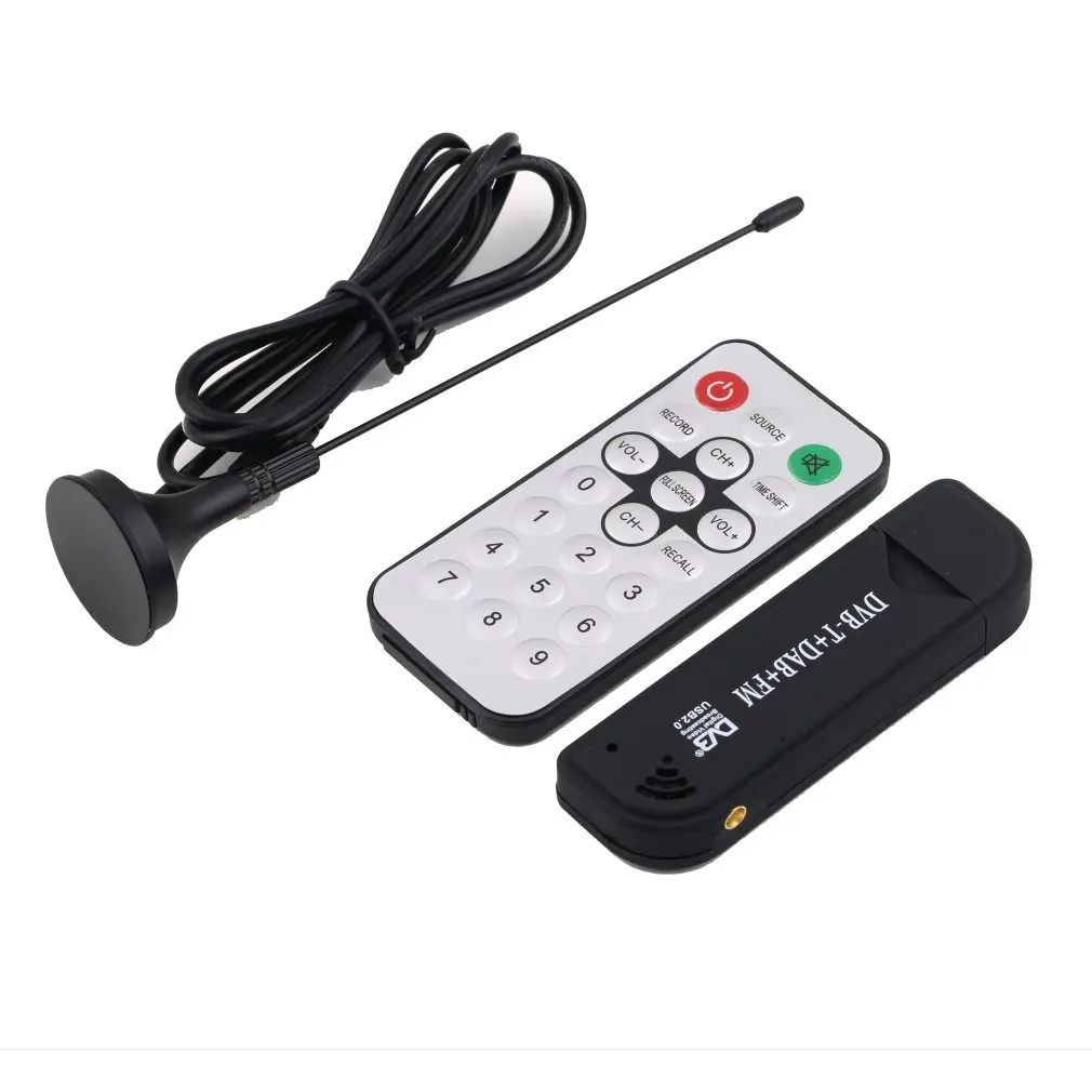 

TV Receiver Stick USB 2.0 Software Radio DVB-T RTL2832U+R820T2 SDR Mini Digital TV Receiver Stick