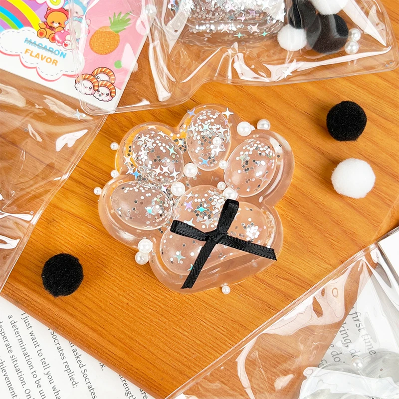 Мультяшный кошачий коготь липкие сенсорные игрушки креативный TPR прозрачный