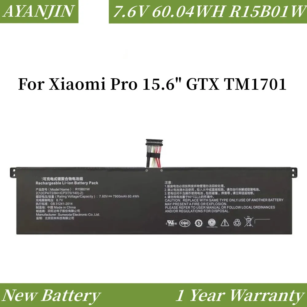 Новый аккумулятор для ноутбука R15B01W 7