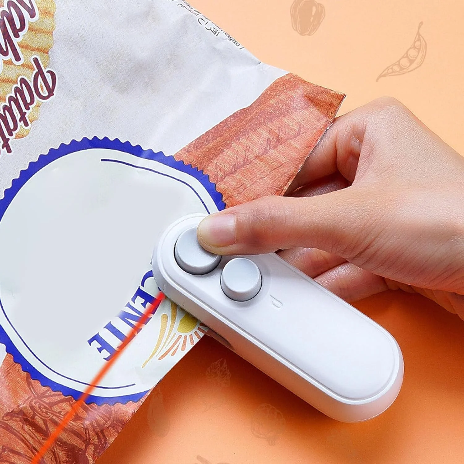 Вакуумные уплотнители мини-пакет 2 в 1 портативный пластиковый пакет