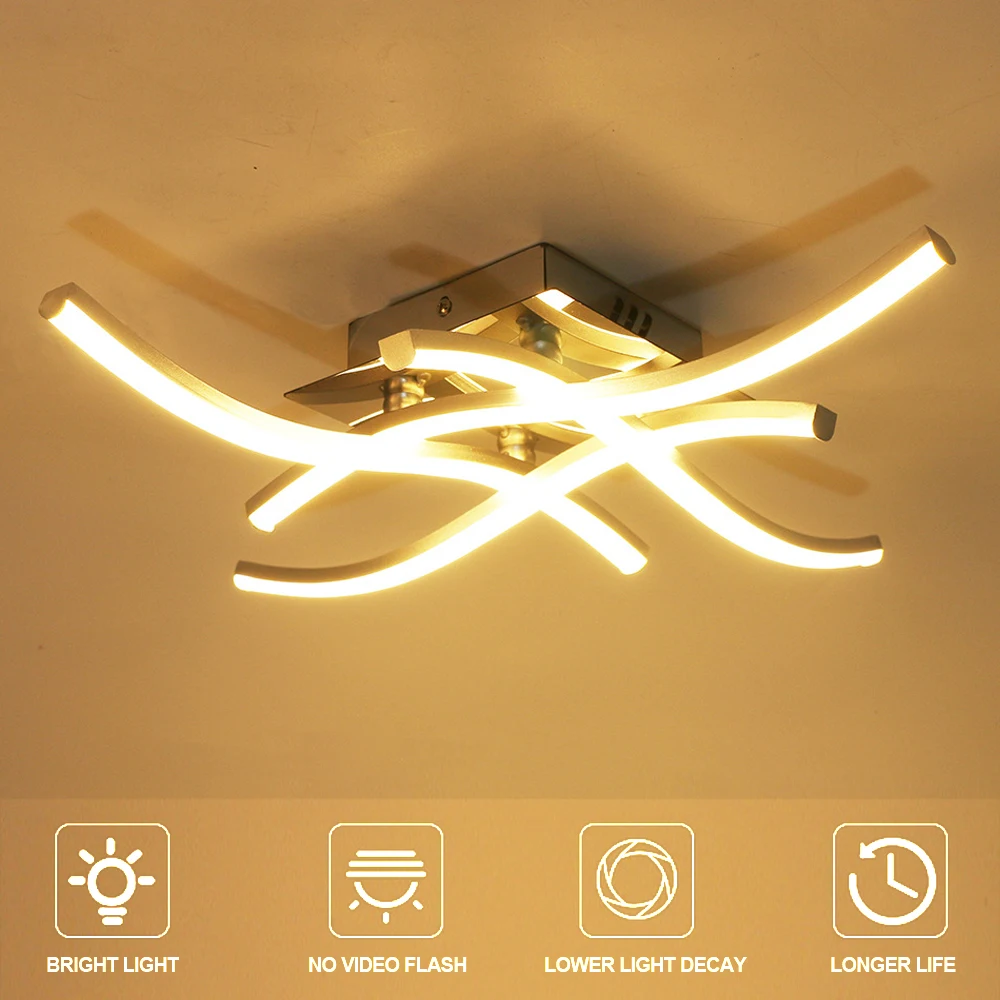 

Modern Cross Shape LED Ceiling Lights Home Decoration Ceiling Lamp Living Room Dining Room Bedroom Children's Room Chandelier