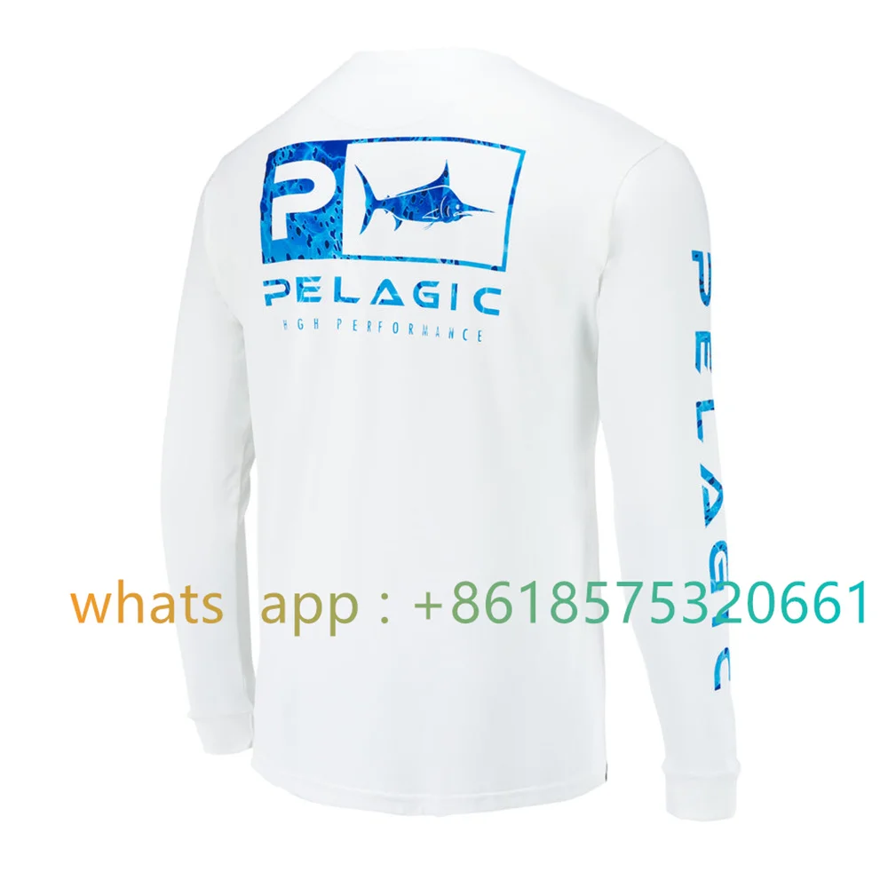 Pelagic Gear Fishing Shirt Long Sleeve Sunblock Shirt Fishing Shirt For Men Long Sleeve Sun Protection Uv Upf 50+ T-shirts 2023