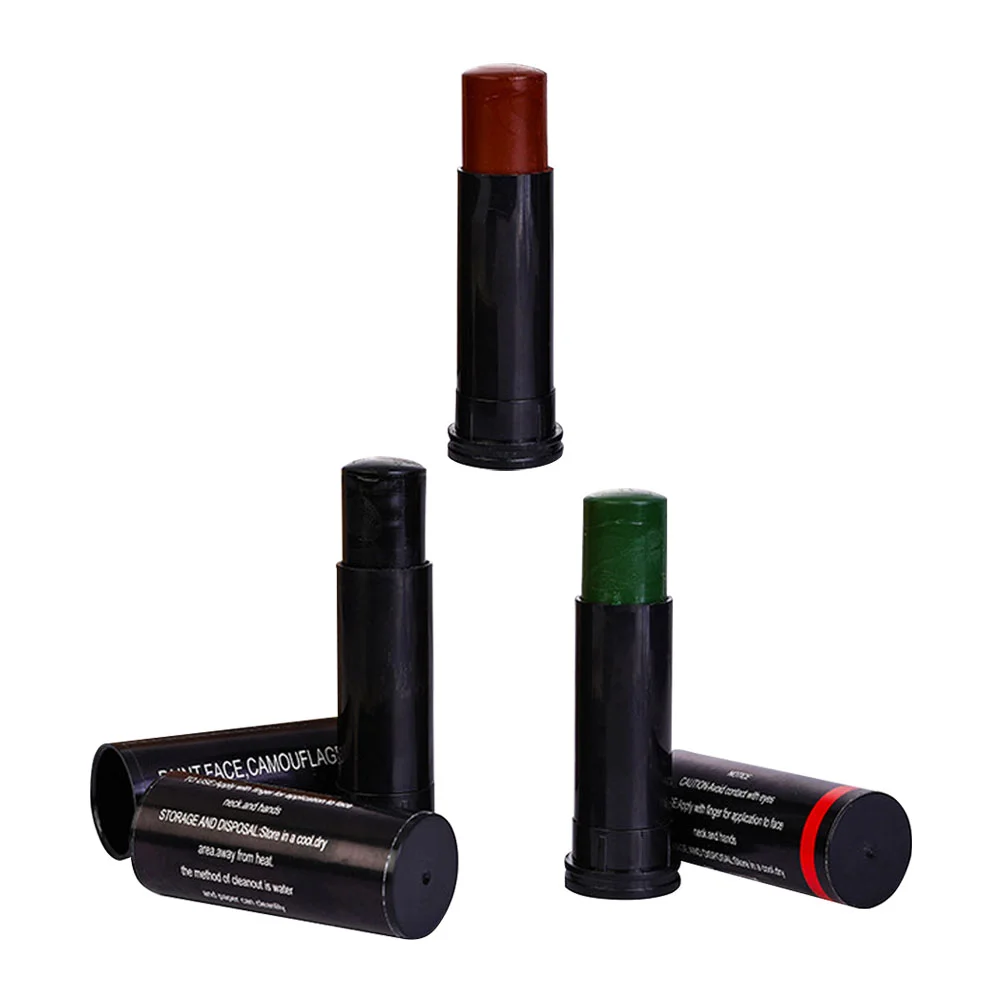

Paint Face Camo Body Sticks Makeup Painting Camouflage Green Art Kit Party Oil Kids Stick Concealment Football Grey Olive Brown