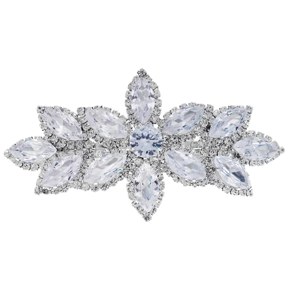 

Hair Clip Women Accessories Barrette Styling Wedding Claw Ponytail French Crystal Diamonds Holder Big Bun Toolbarrettes Tools