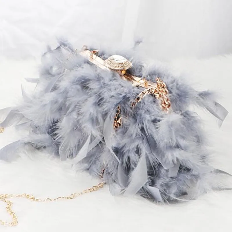 Свадебная сумка роскошные кошельки и сумочки с перьями для женщин вечерние