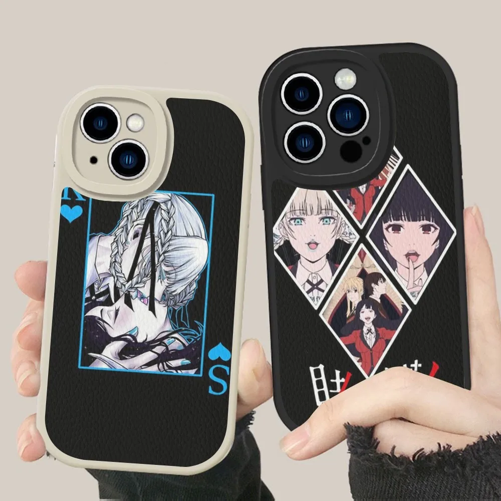 

Kakegurui Jabami Yumeko Anime Phone Case Hard Leather For iPhone 14 13 12 Mini 11 14 Pro Max Xs X Xr 7 8 Plus Fundas