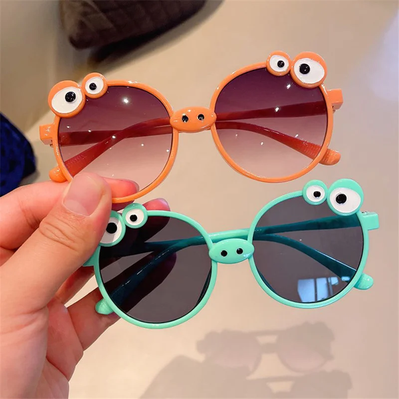 

Cute Frog Pig Nose Shape Round Children Sunglasses Girl Boy High Quality Cartoon Holiday Gift Kid EyeGlasses Baby Lovely Eyewear