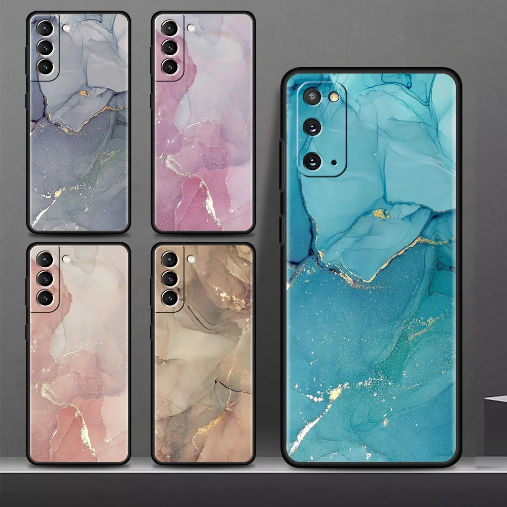 

Fashion Marble Case For Samsung Galaxy S22 S20 FE S21 Plus Soft Phone Cover S10 S9 S8 Note 20 Ultra 10 Lite TPU Shell