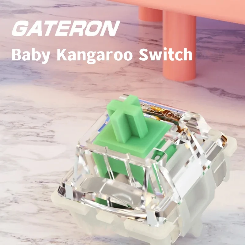 Детская клавиатура-кенгуру GATERON, механический переключатель, 59 г, 5 контактов, тактильная популярная переключаемая механическая клавиатура, переключатель клавиатуры