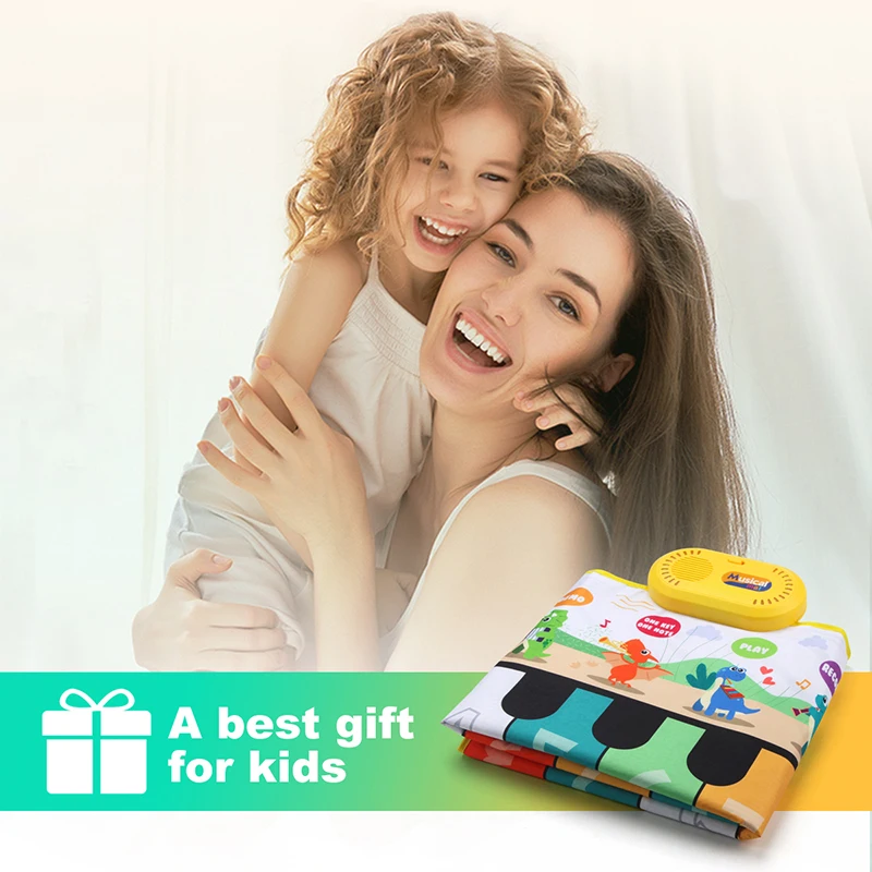Игровой коврик для детей девочек и мальчиков с музыкальным пианино клавиатурой 8