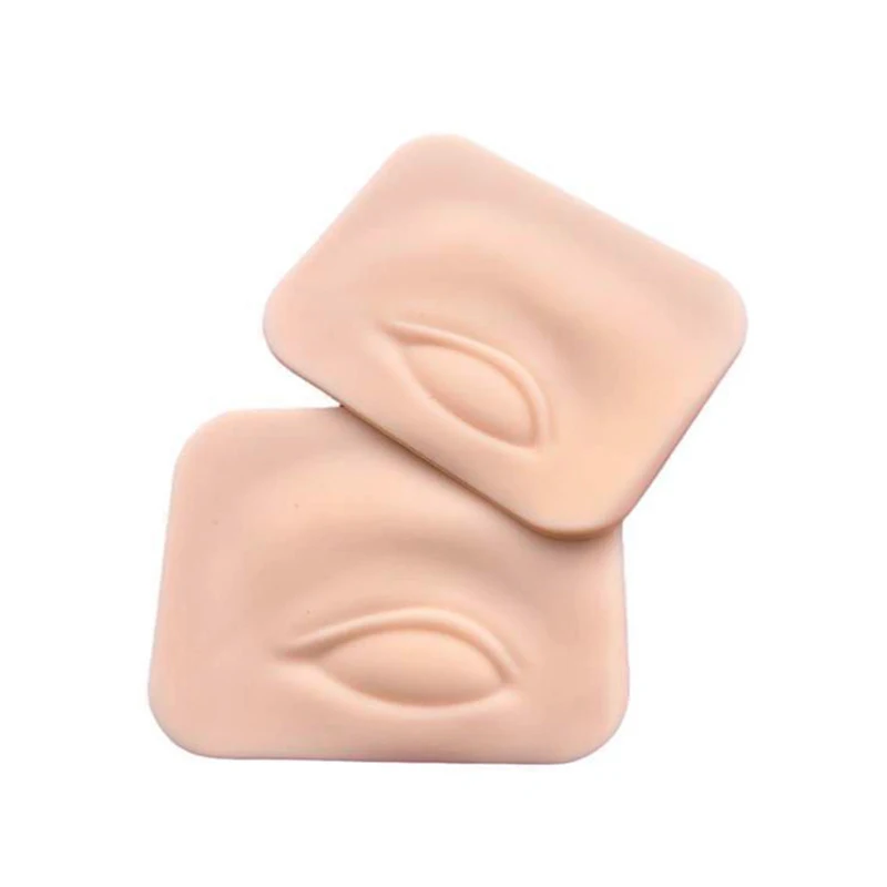 

3D утолщенная силиконовая тренировочная кожа для тату, тренировочная кожа, веко, полупостоянная татуировка на брови тренировочная искусственная кожа, 1 пара = 2 шт.